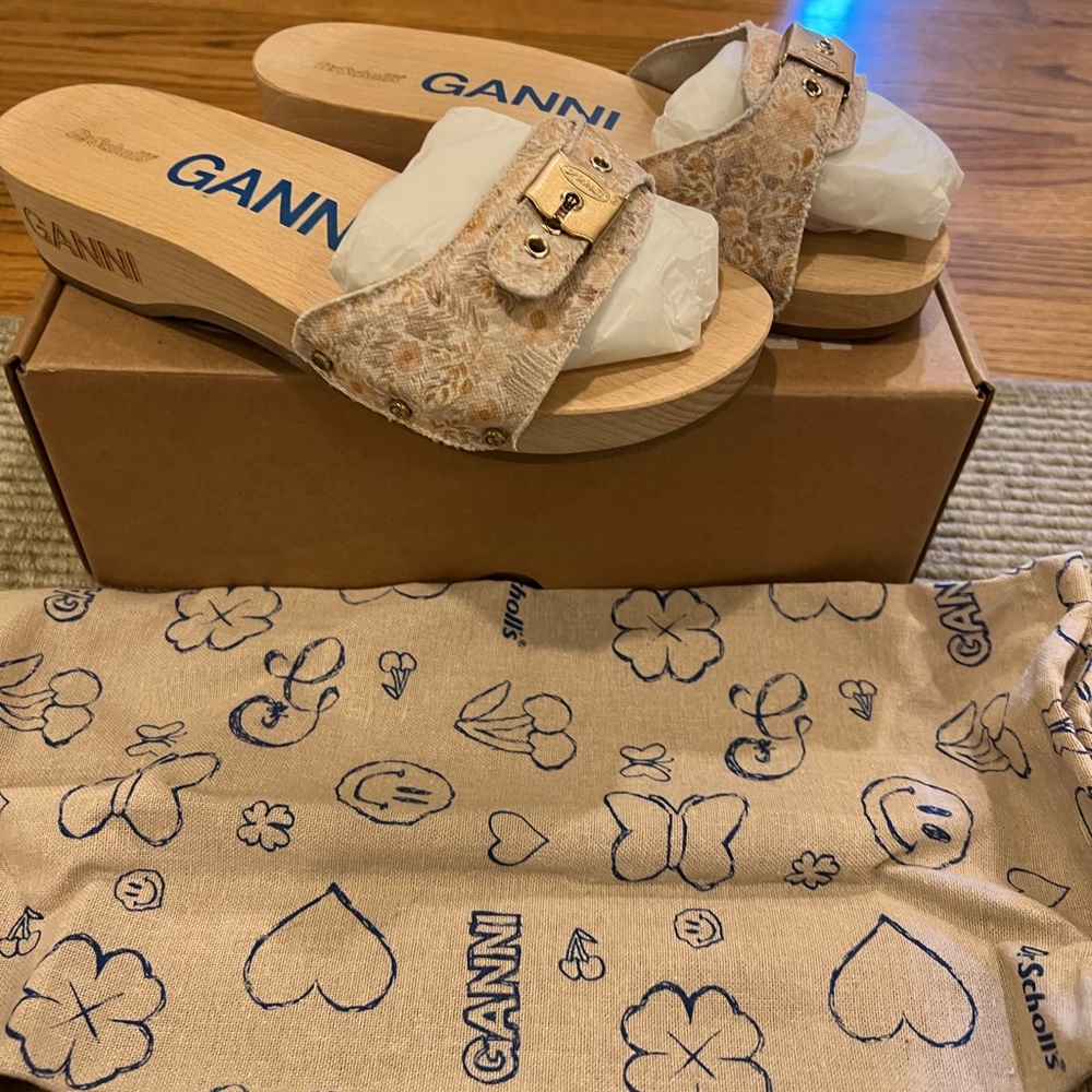 Ganni Dr.Scholls size 7 color natural